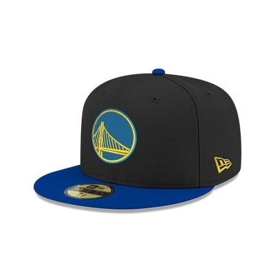 Black Golden State Warriors Hat - New Era NBA Two Tone 59FIFTY Fitted Caps USA2781964